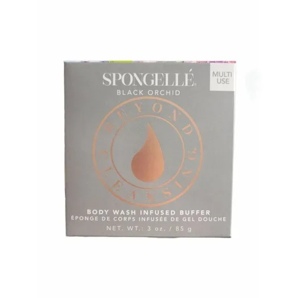 Spongelle Black Orchid Multi Use Body Wash Infused Buffer, 3 oz /85 g New In Box - Picture 1 of 2